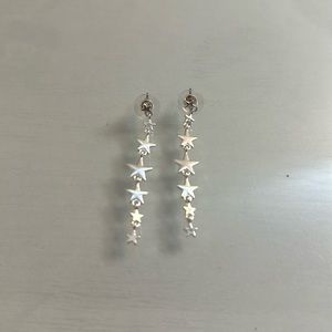 Silver Star Earrings
